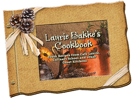 Laurie Bakke's Kitchen • Laurie Green Bakke made her mark in Hendersonville, NC, when she opened Cafe Laurie in 2002. For six years, her restaurant embodied a fresh, fast gourmet-to-go style that quickly caught on and established Laurie Bakke and Cafe Laurie as a unique addition to the culinary world. She had no idea that it would also be the start of a career as restaurant and food consultant, cooking class instructor, and ultimately, writer.